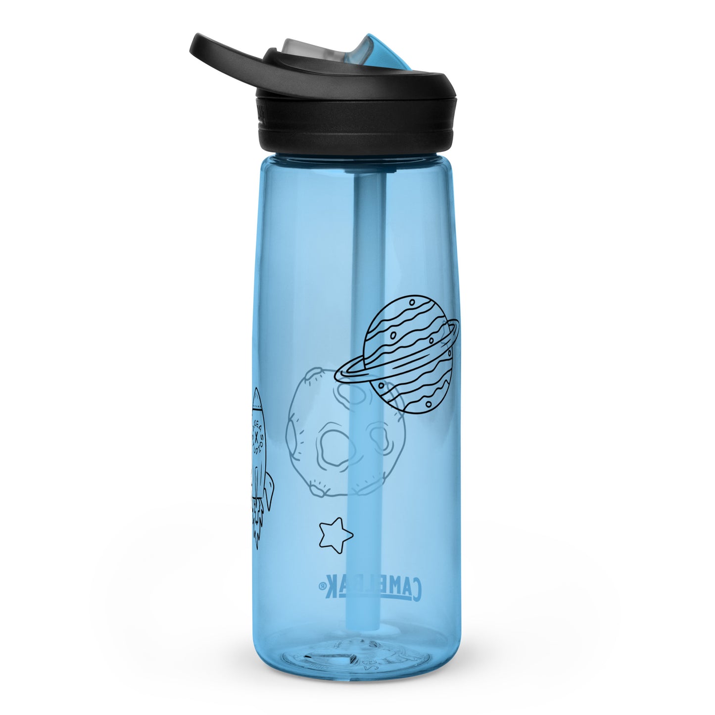 Space Themed Sports Water Bottle