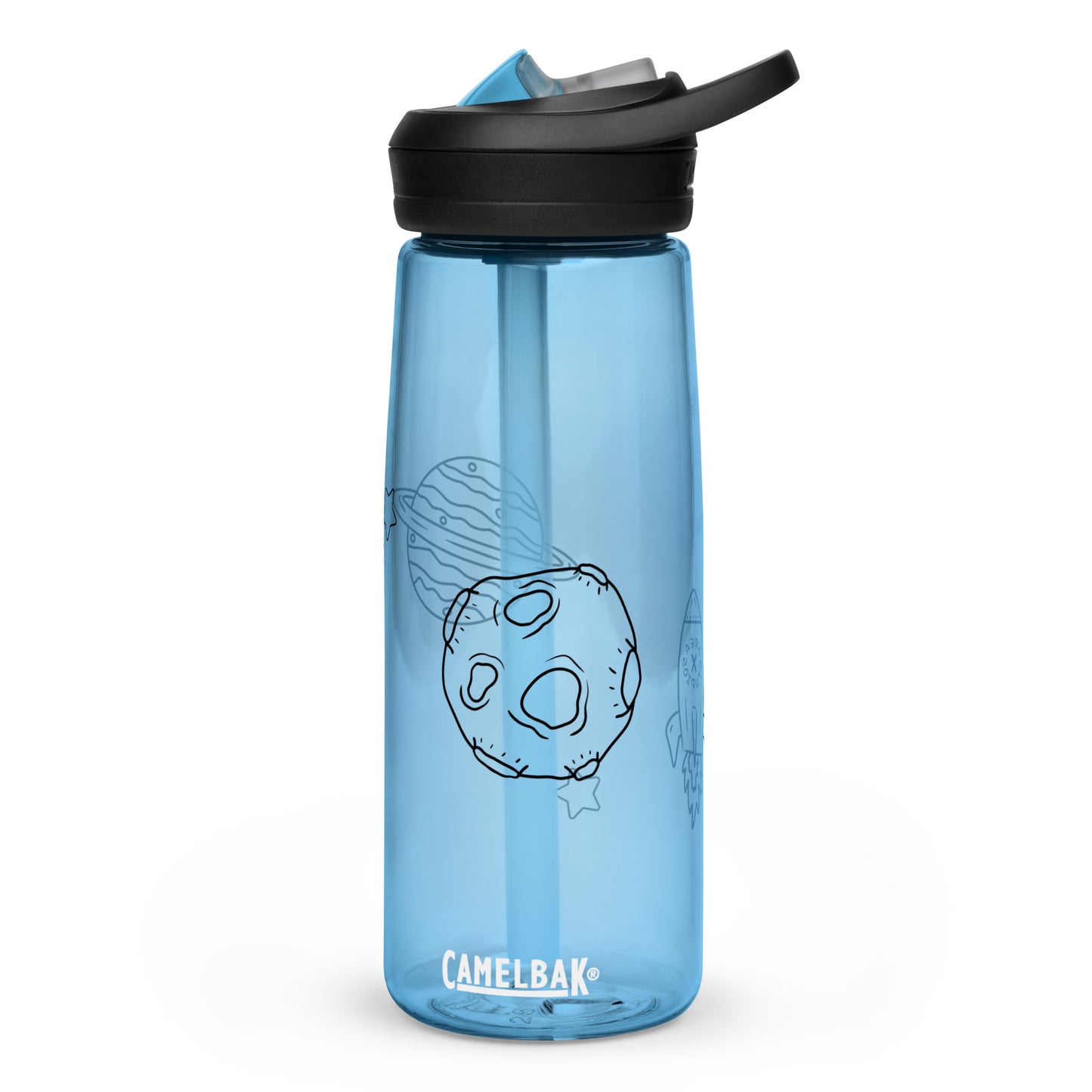 Space Themed Sports Water Bottle