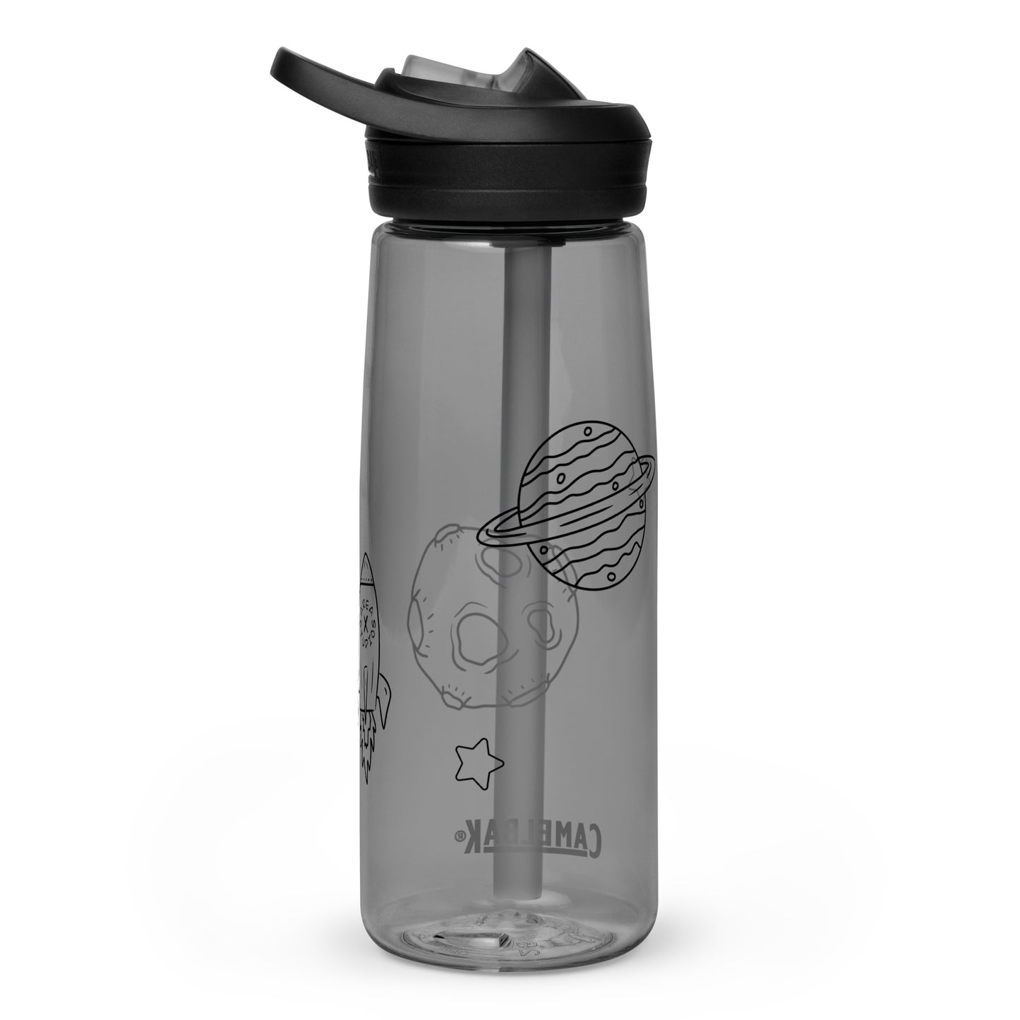 Space Themed Sports Water Bottle