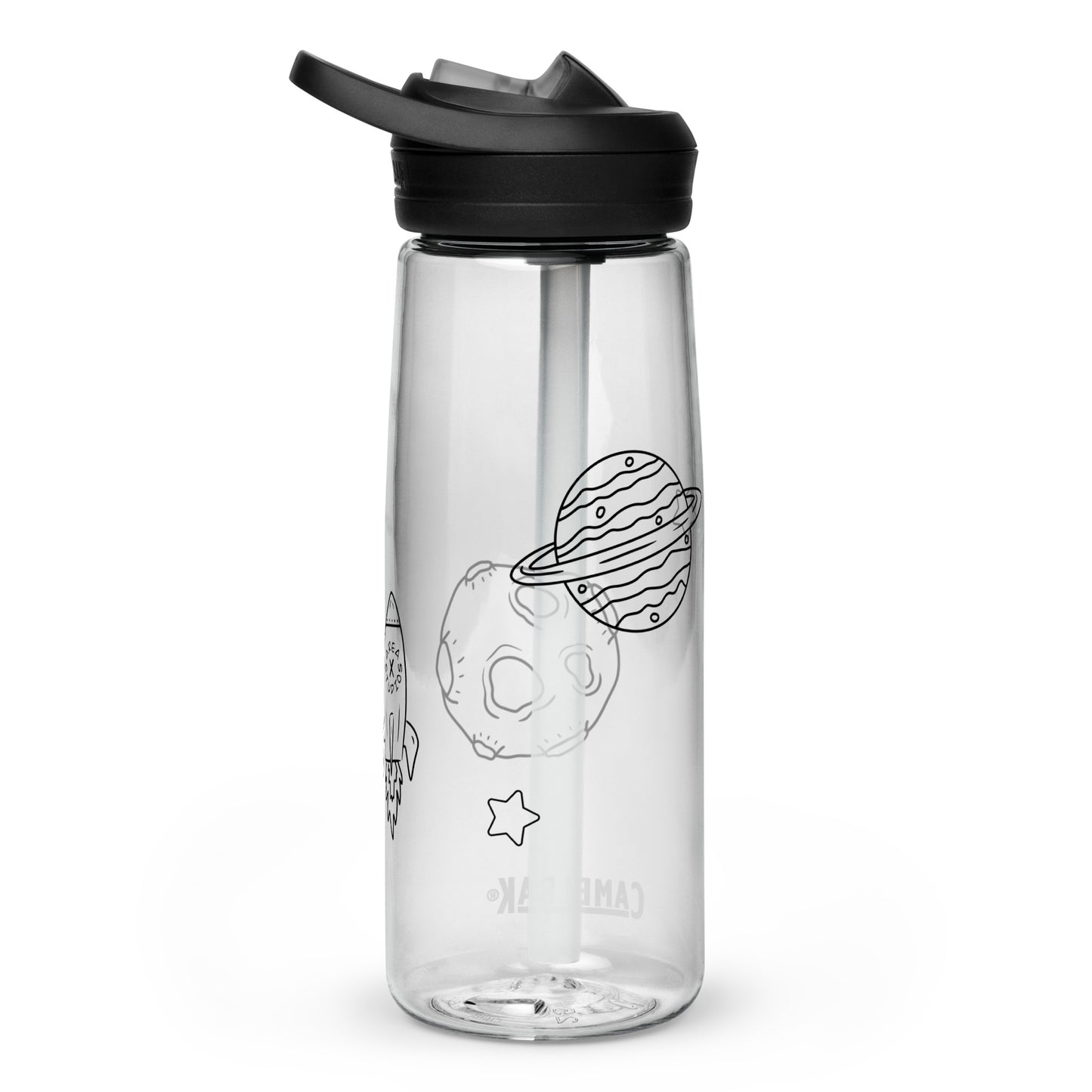 Space Themed Sports Water Bottle