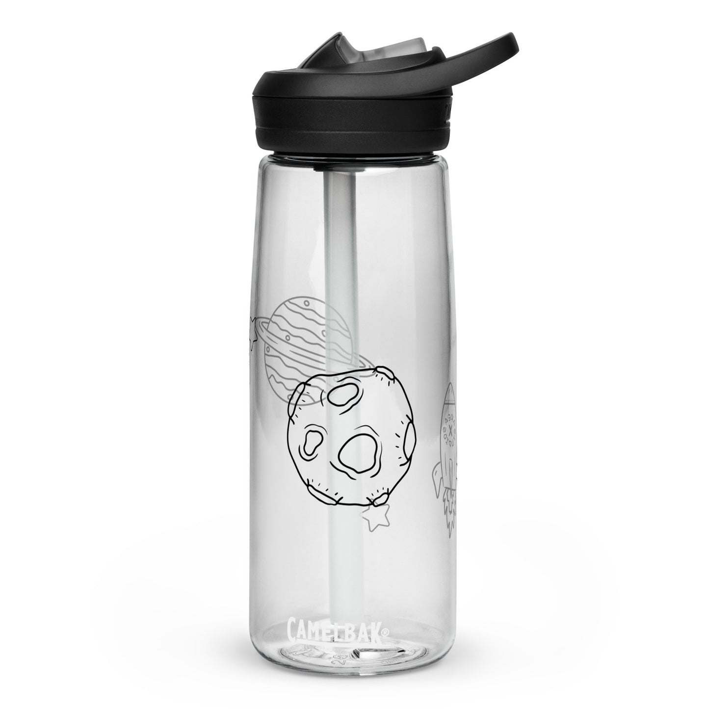 Space Themed Sports Water Bottle