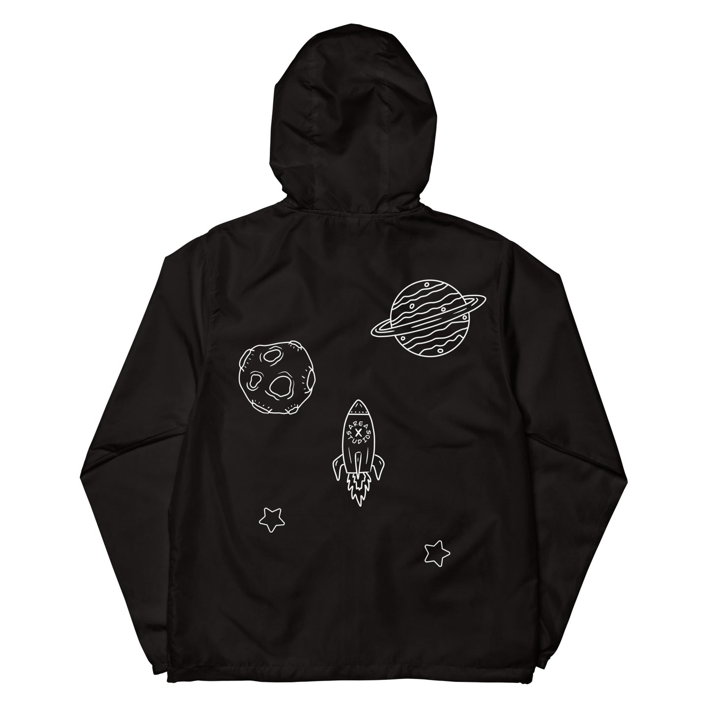 Space Themed Lightweight Zip Up Windbreaker