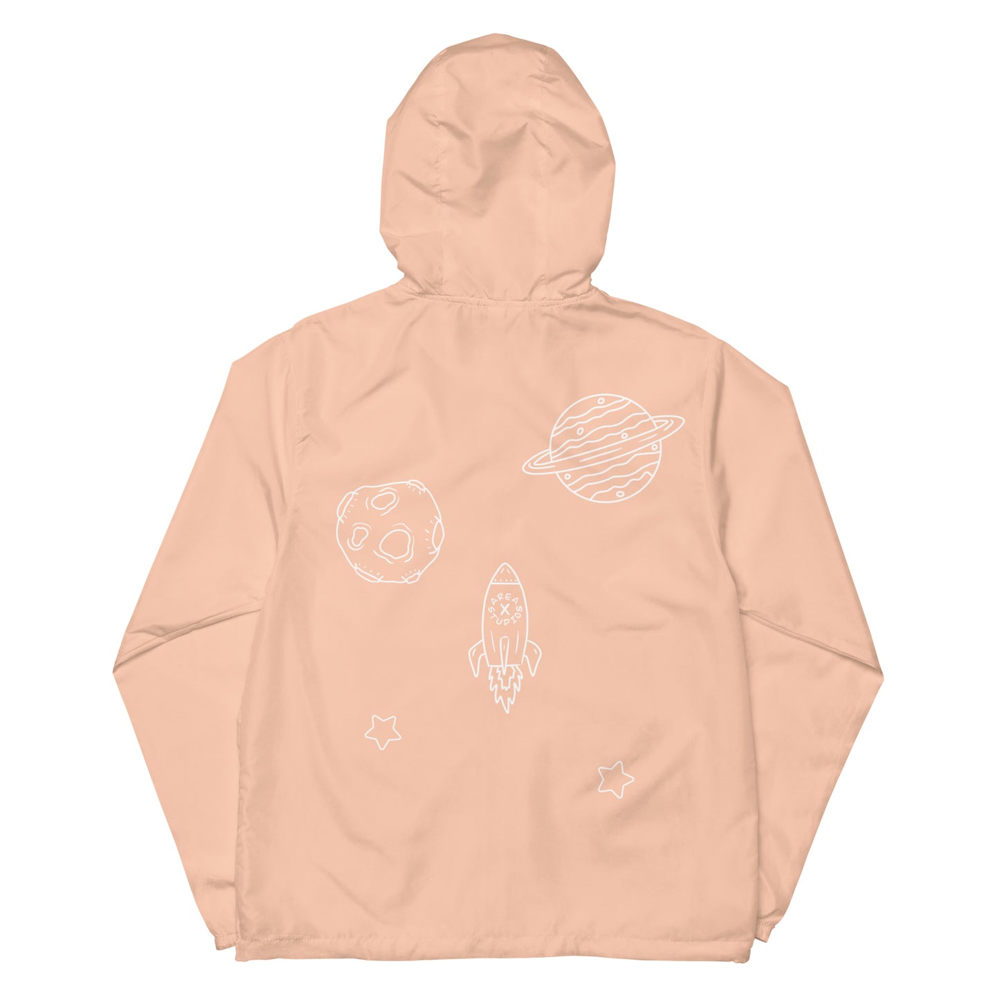 Space Themed Lightweight Zip Up Windbreaker