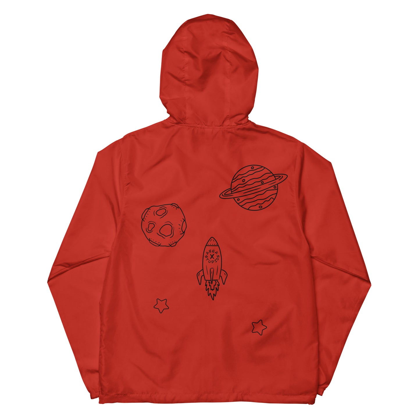 Space Themed Lightweight Zip Up Windbreaker