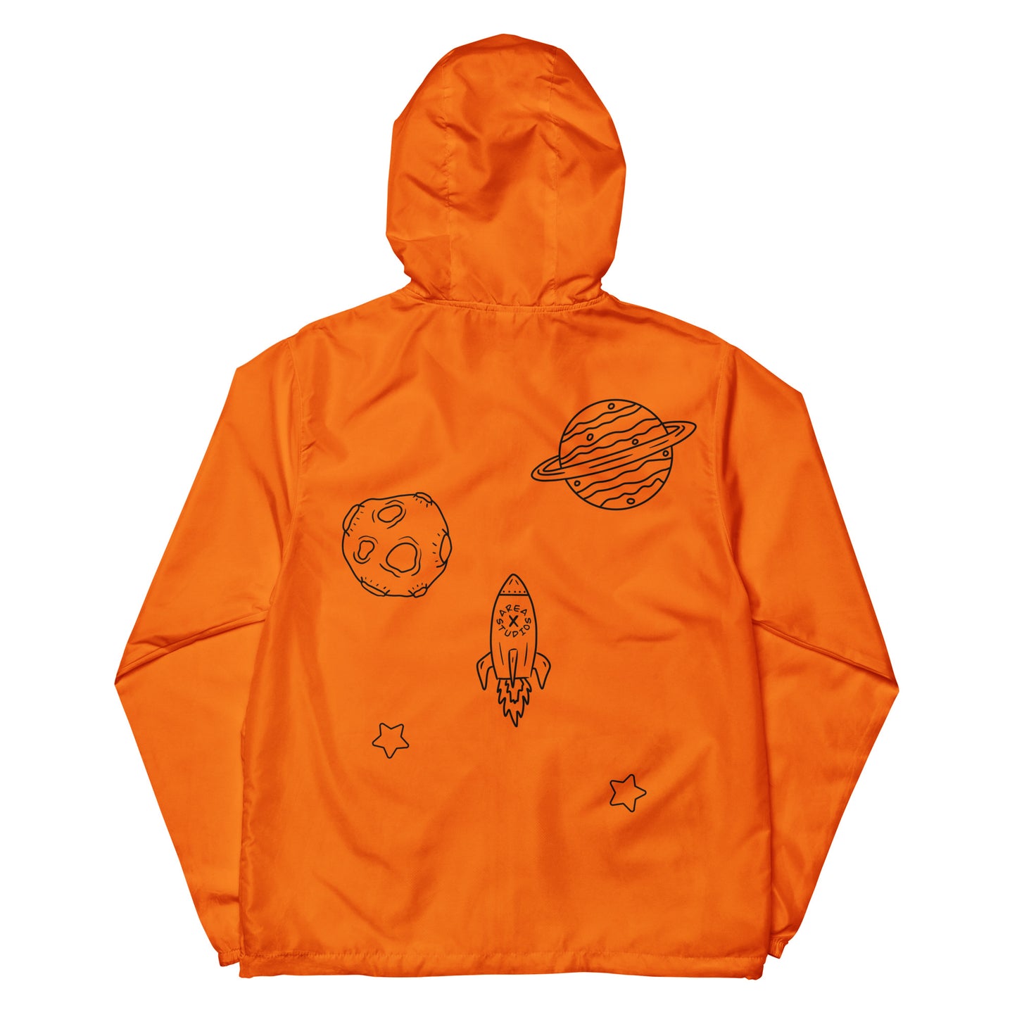 Space Themed Lightweight Zip Up Windbreaker