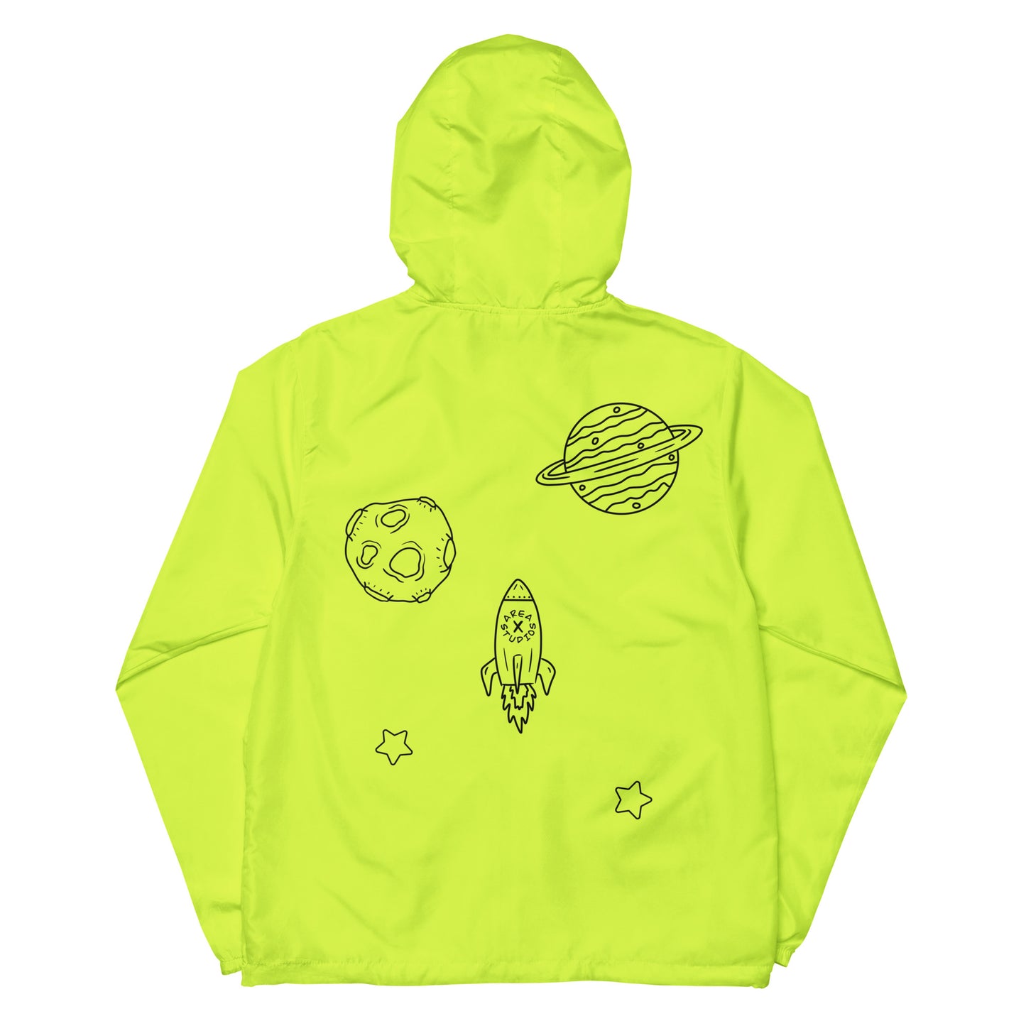 Space Themed Lightweight Zip Up Windbreaker